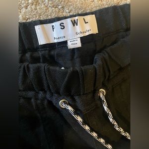 black Proenza Shouler linen pants